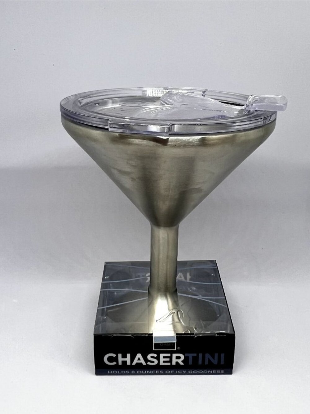 Orca Chasertini Stainless Steel martini cup with lid 8oz